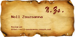 Noll Zsuzsanna névjegykártya